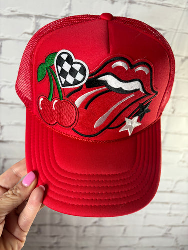 Red Lips Trucker Hat