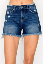 Dark Wash Denim Shorts(Risen)