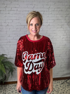 Game Day Sequin Top