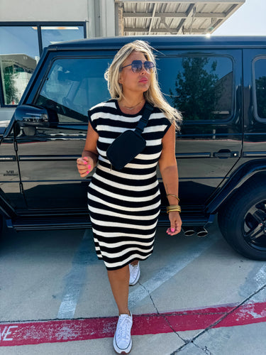 Gisele Sweater Dress(Black)