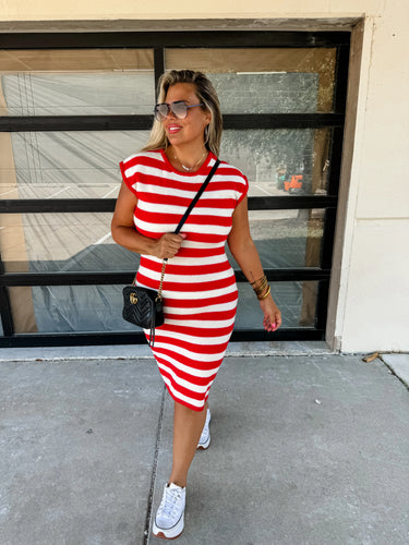 Gisele Sweater Dress(Red)