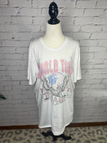 World Tour Oversized Graphic Tee