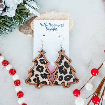 Leopard Christmas Tree Dangles